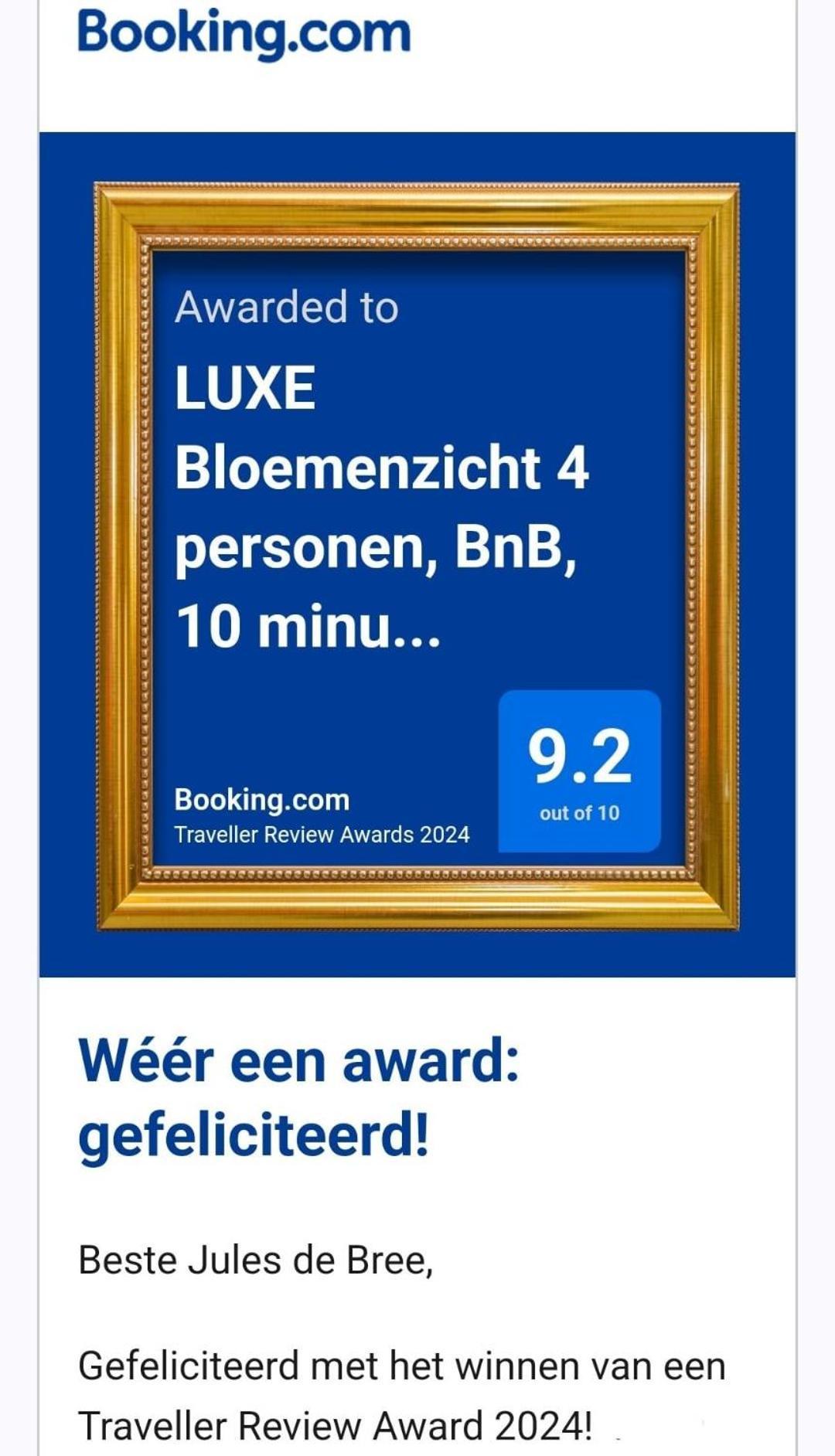 Luxe Bloemenzicht 4 Personen, Bnb, 10 Minuten Van Zee Breezand 外观 照片